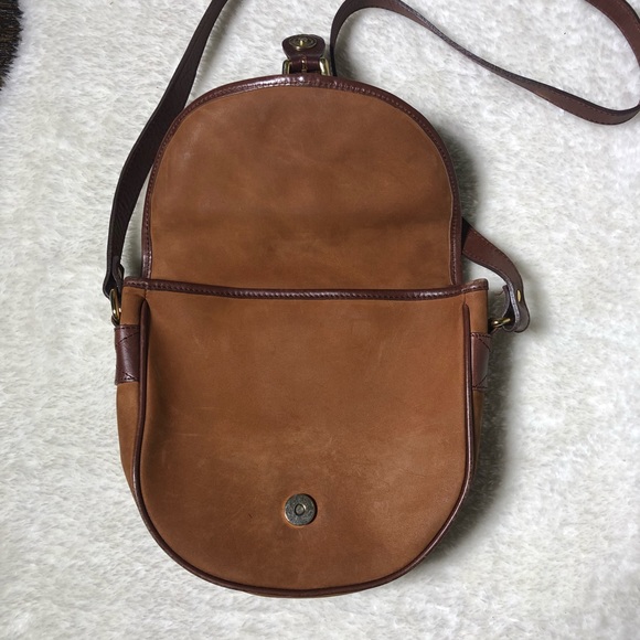 Cesti Tan Suede and Leather Crossbody Bag - Picture 3 of 8